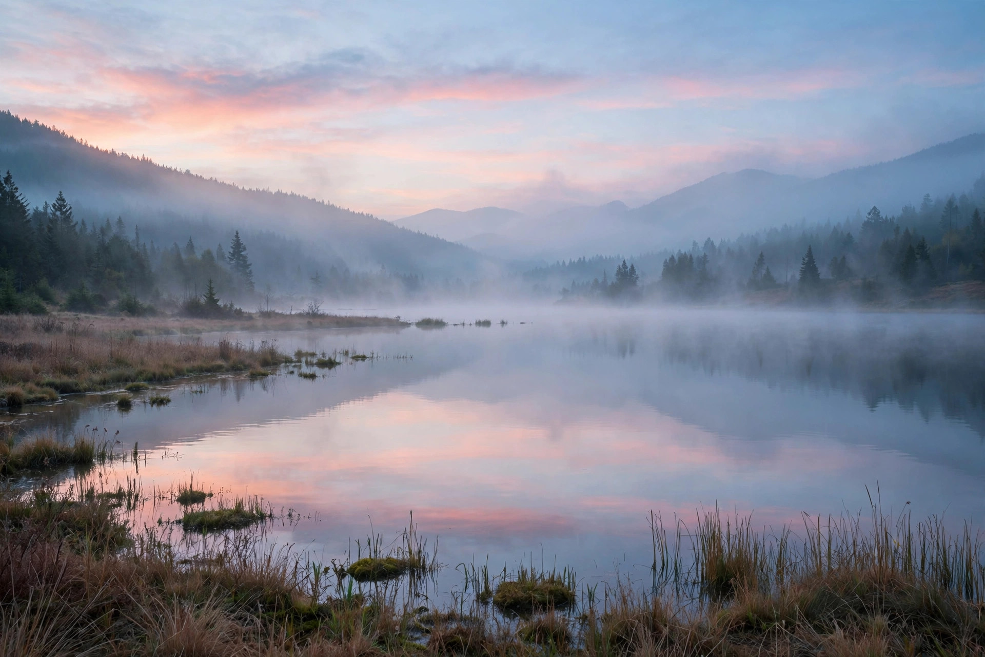 Lake at dawn