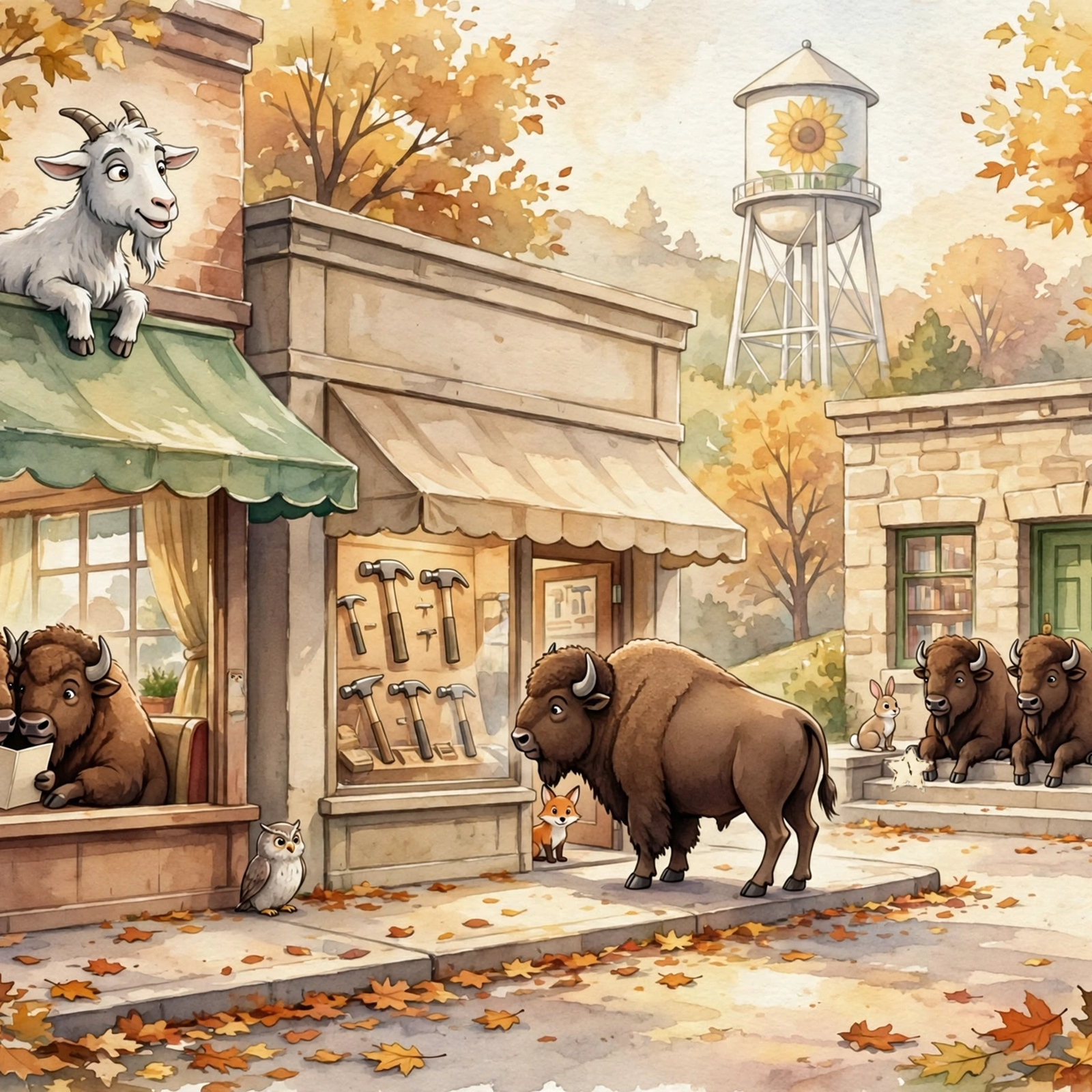 Illustration for Spread 4 of Bram and the Broken Gate.