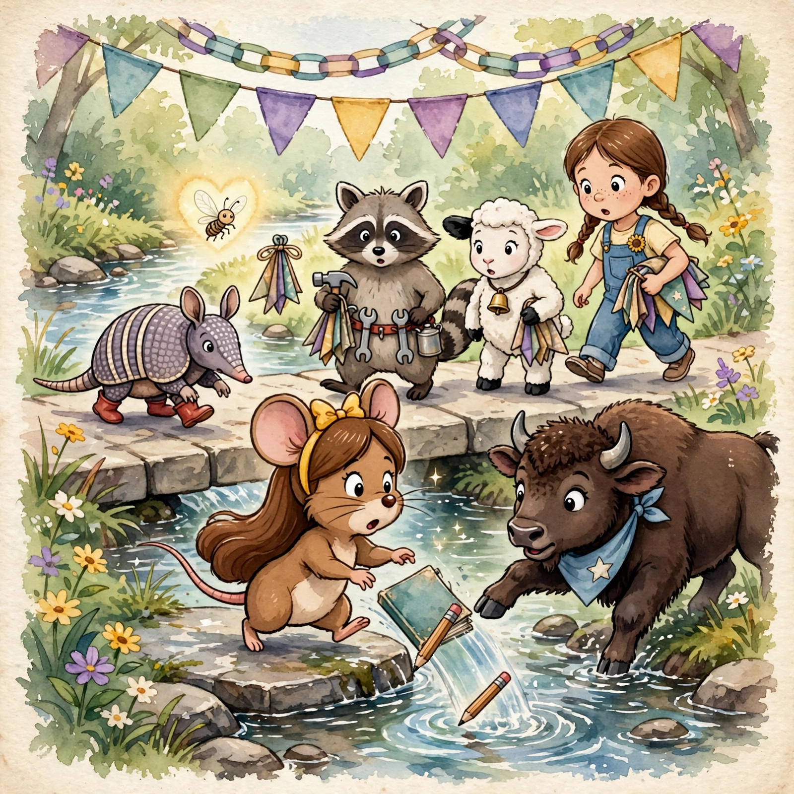 Illustration for Spread 2 of Mabel's Notebook.