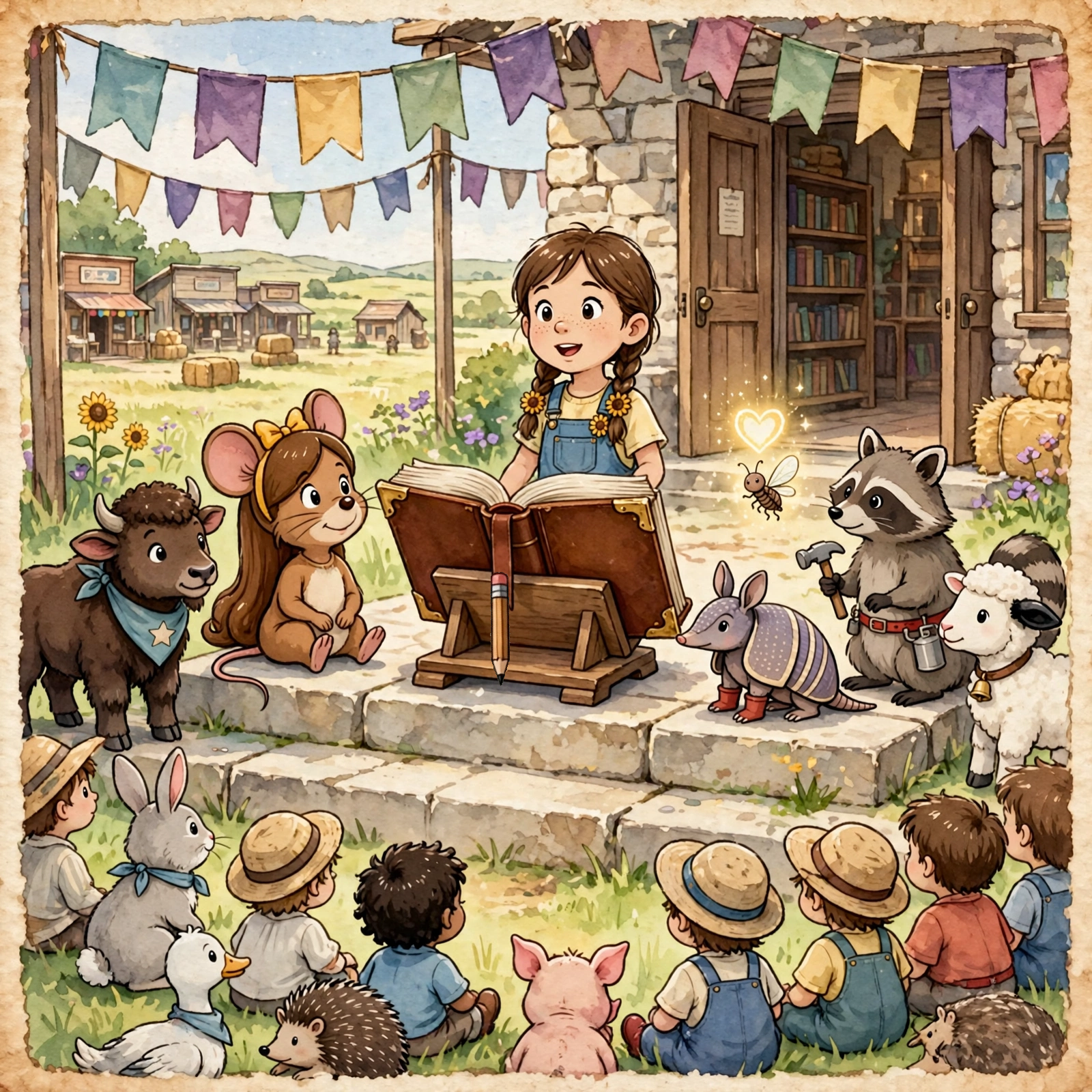 Illustration for Spread 11 of Mabel's Notebook.