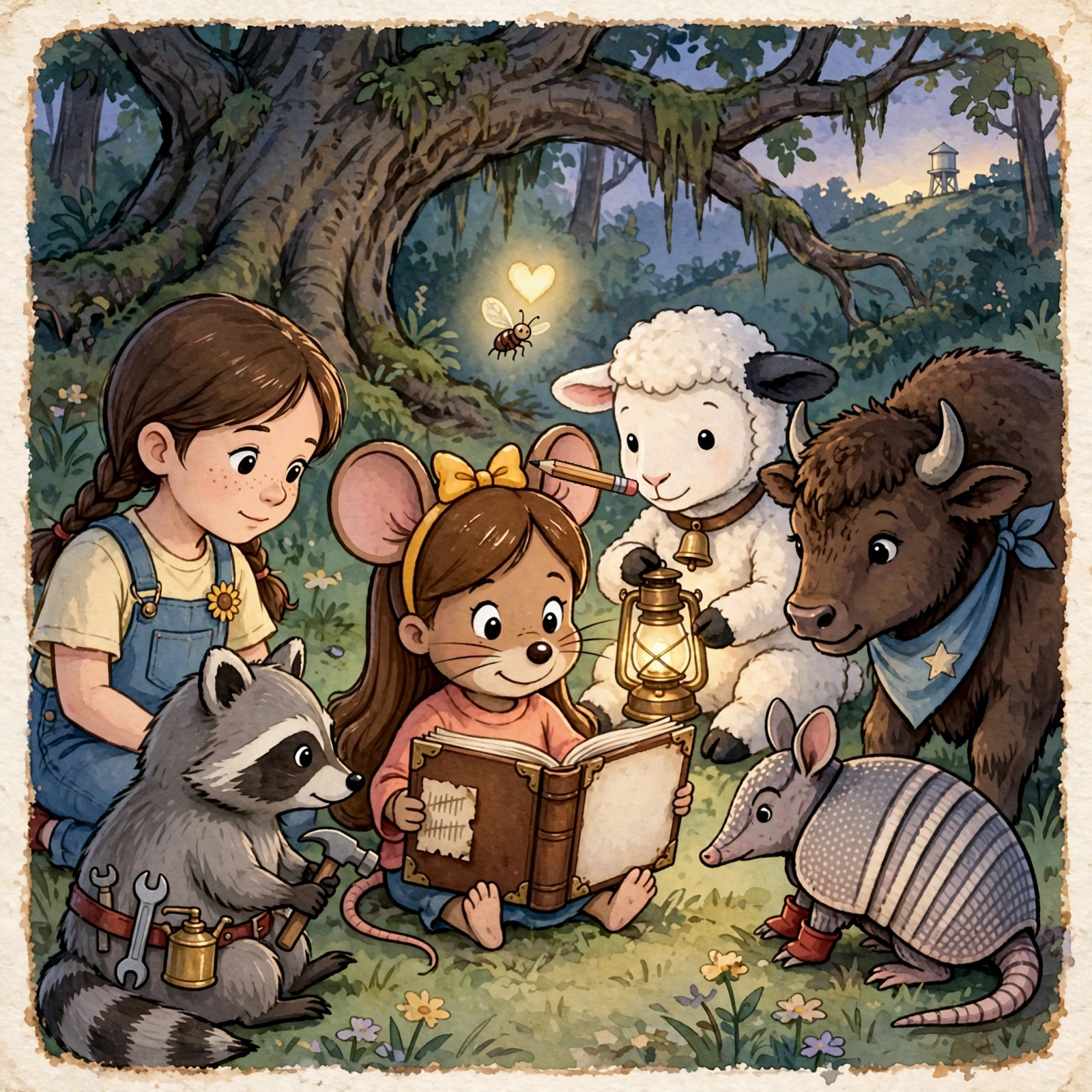 Illustration for Spread 12 of Mabel's Notebook.