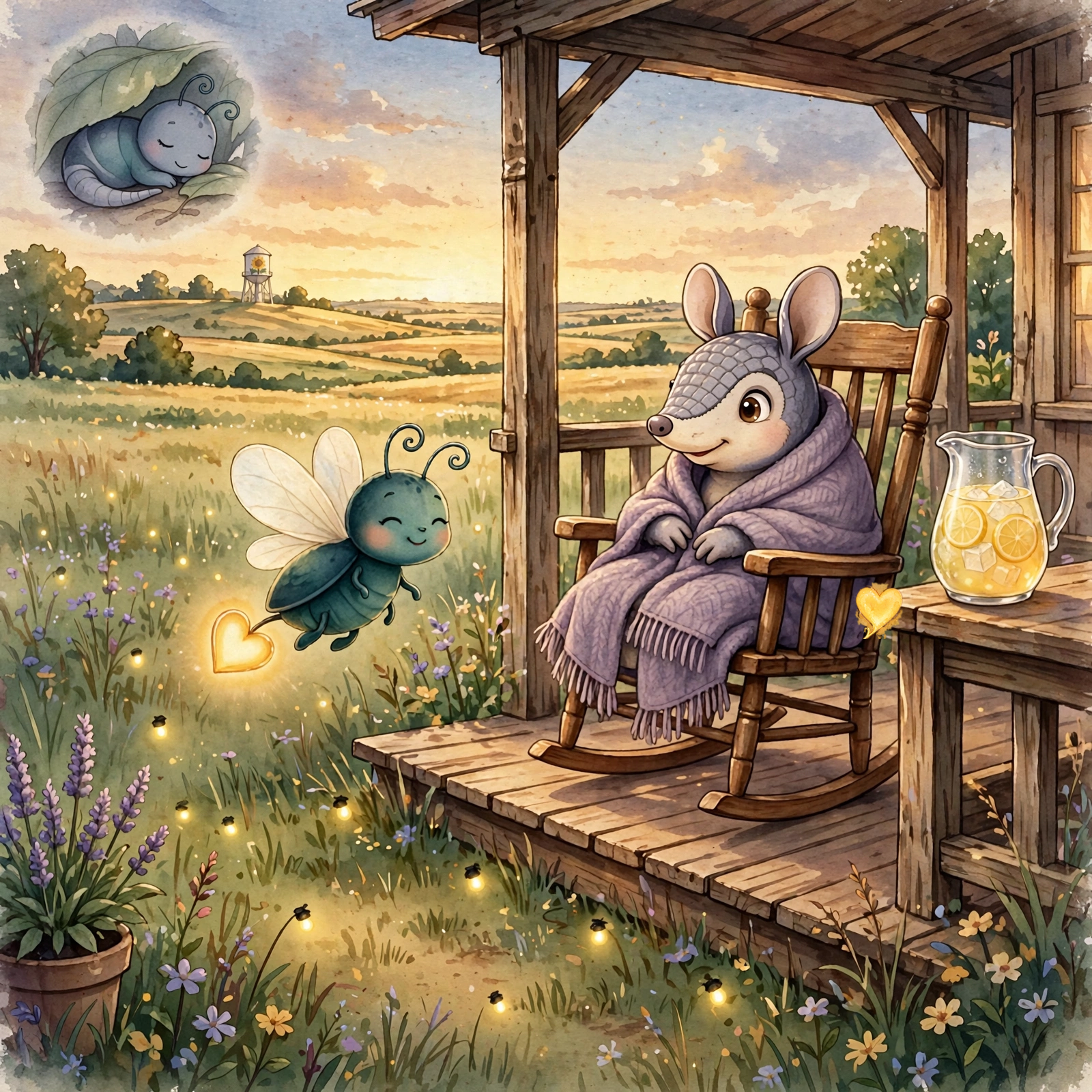 Illustration for Spread 1 of Lulu Lights the Way.