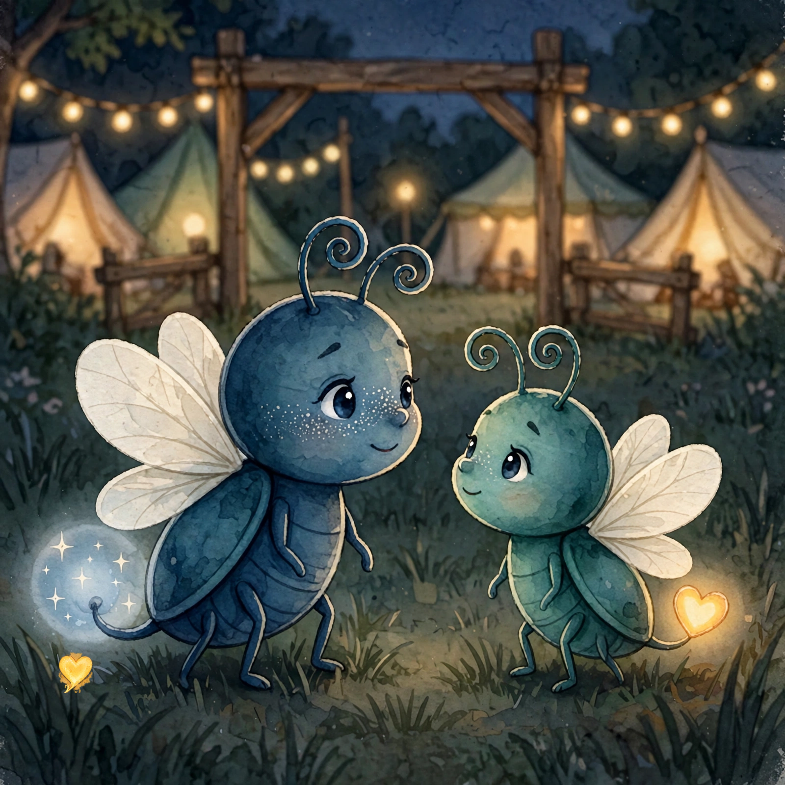 Illustration for Spread 3 of Lulu Lights the Way.