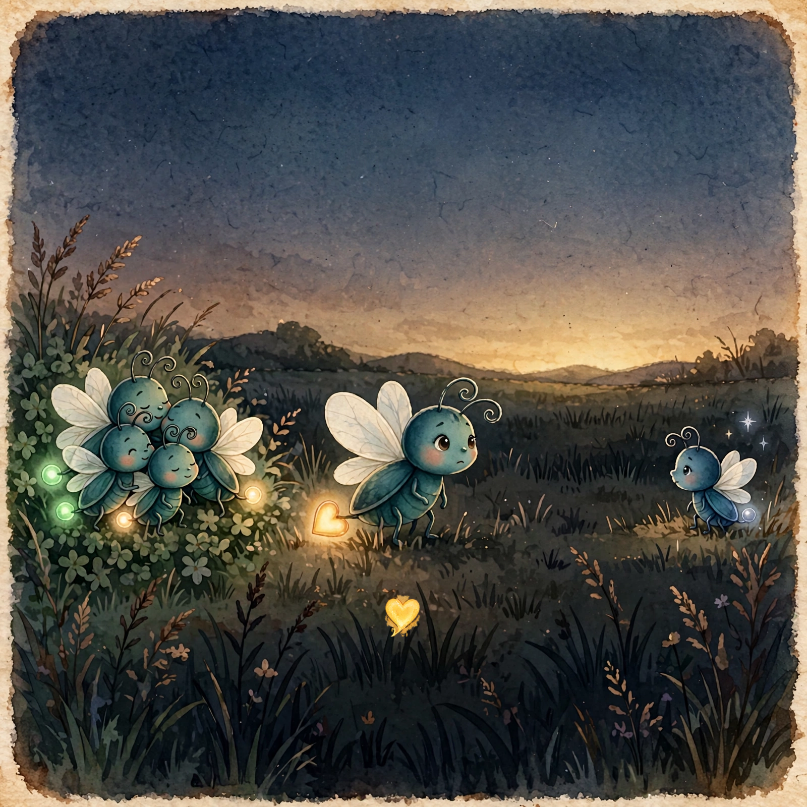 Illustration for Spread 4 of Lulu Lights the Way.