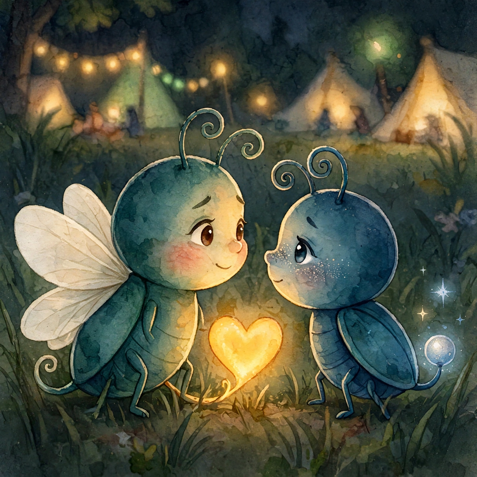 Illustration for Spread 5 of Lulu Lights the Way.