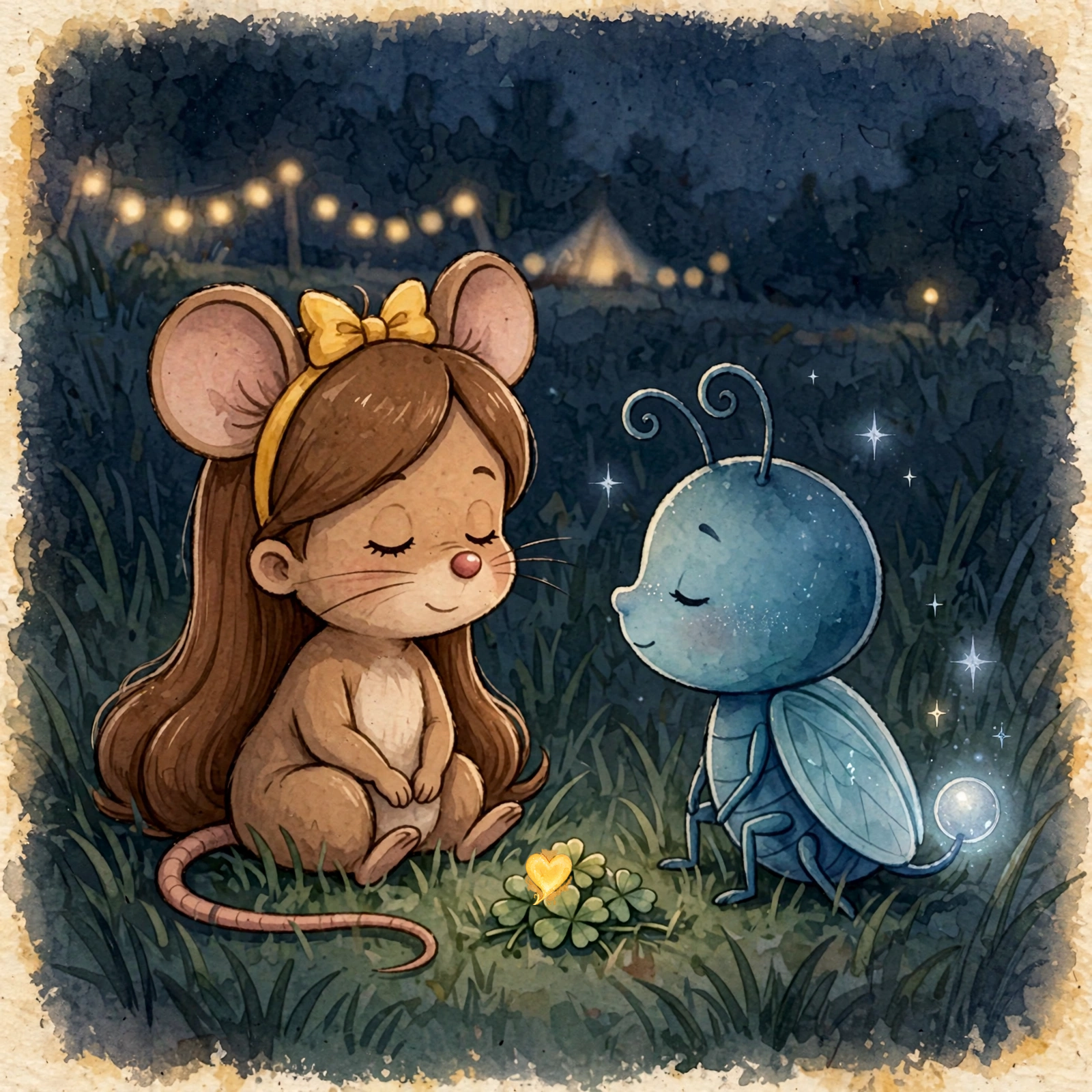 Illustration for Spread 7 of Lulu Lights the Way.