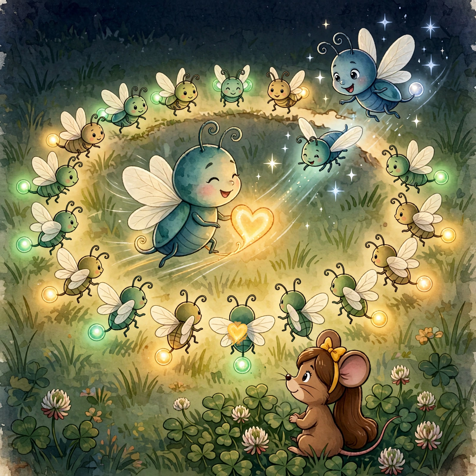 Illustration for Spread 11 of Lulu Lights the Way.