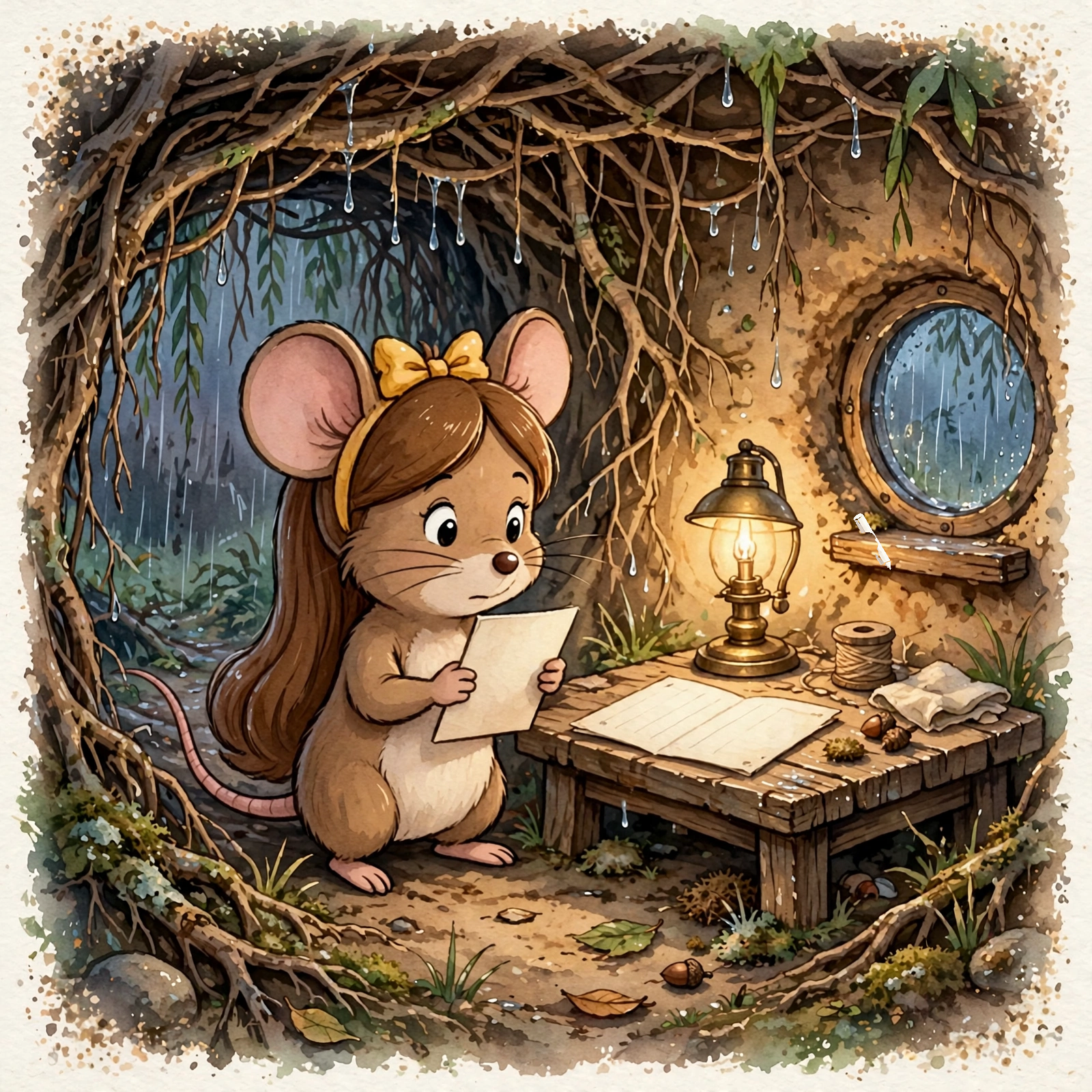 Illustration for Spread 9 of Mabel Says Hello.