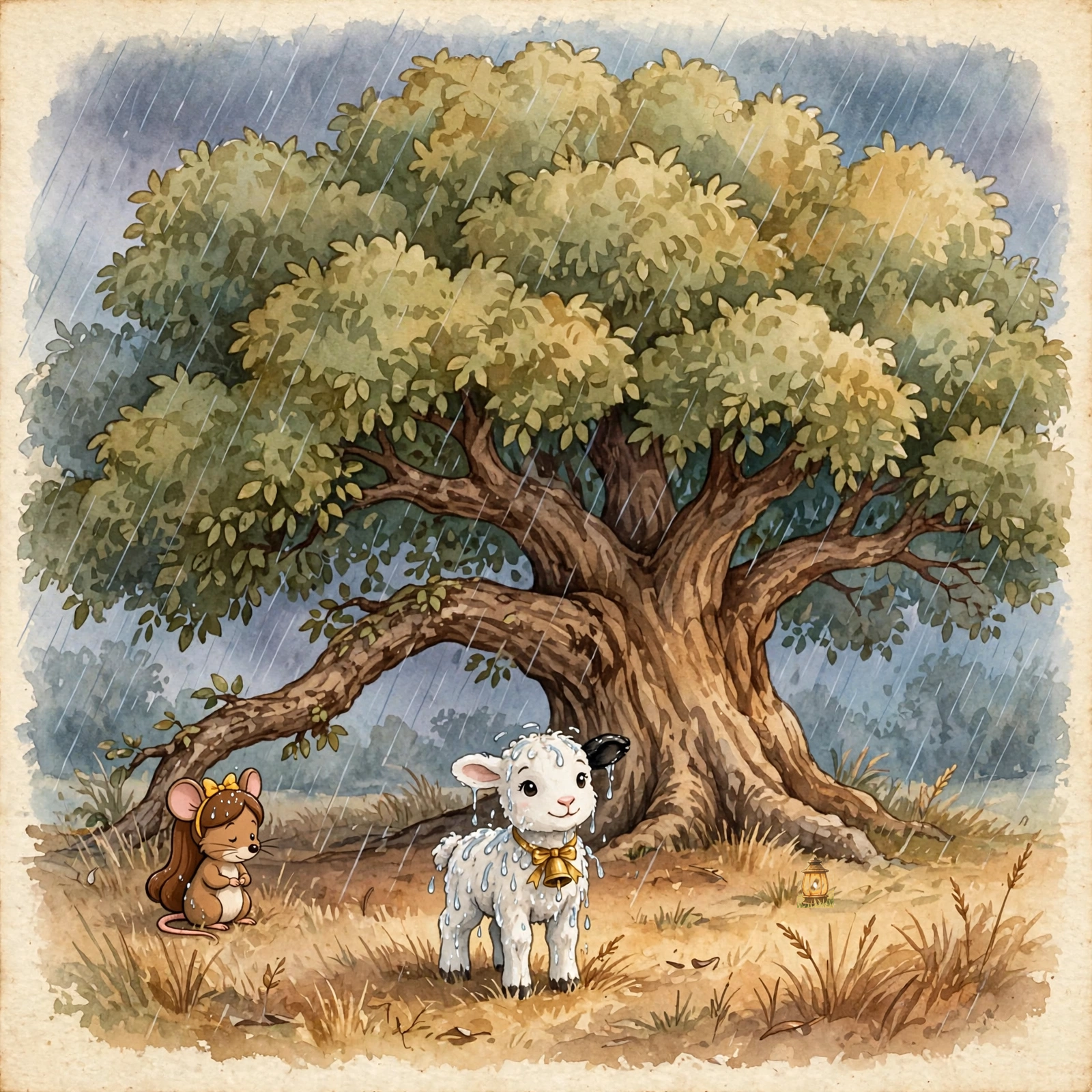 Illustration for Spread 6 of Shep Hears the Shepherd.
