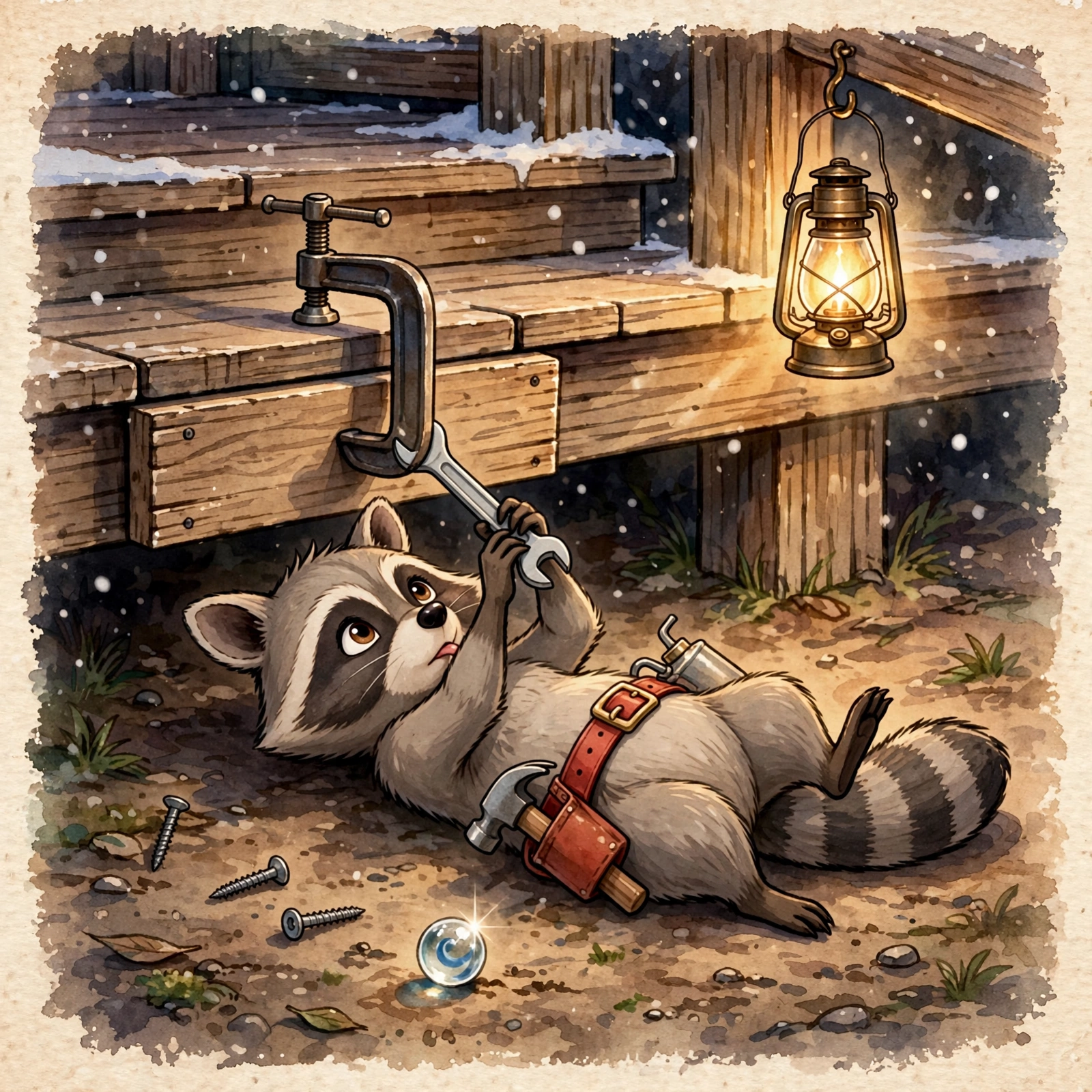 Illustration for Spread 5 of Tinker Fixes Everything (Almost).