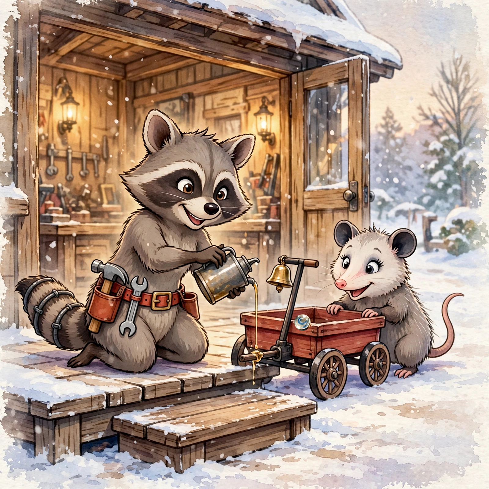 Illustration for Spread 8 of Tinker Fixes Everything (Almost).