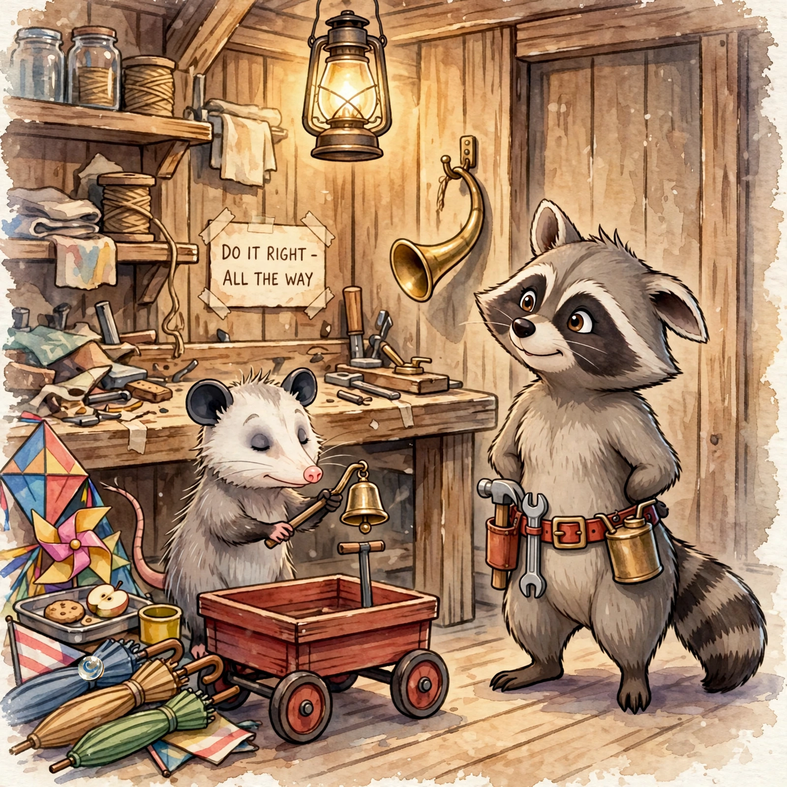 Illustration for Spread 10 of Tinker Fixes Everything (Almost).