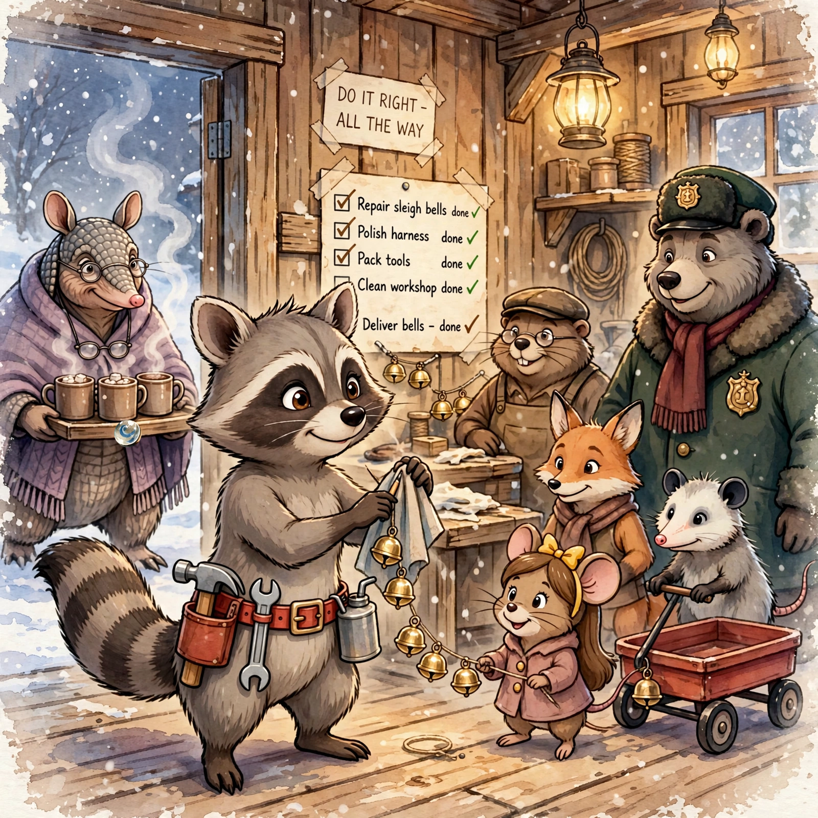 Illustration for Spread 11 of Tinker Fixes Everything (Almost).